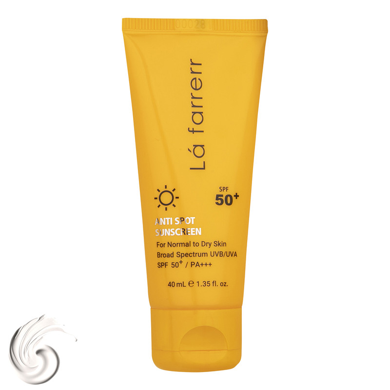 کرم ضدآفتاب و ضدلک بی‌رنگ لافارر مدل SPF50، مناسب پوست‌های خشک و معمولی، حجم 40 میلی‌لیتر